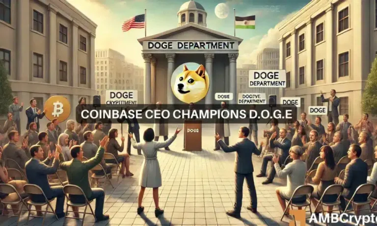 Coinbase CEO champions D.O.G.E 1000x600