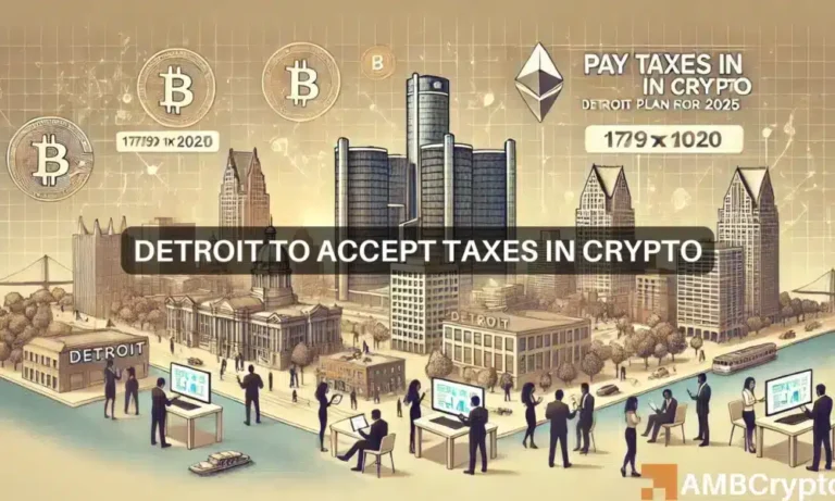 Detroit to accept taxes in crypto 1000x600