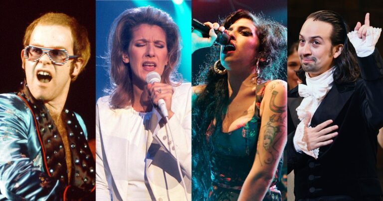 elton john celine dion amy winehouse lin manuel miranda montage 1280